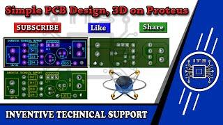 PCB design using PROTEUS Software l Simulation PCB layout 3D View l 12V AC Input to 5V DC Output.