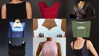 How to cut trendy Necklines  How to cut 13 Different Neckline  Confidensews #necklinedesigns2024