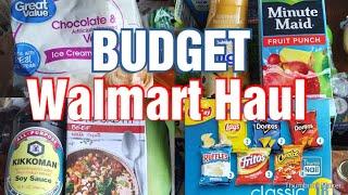 Walmart Grocery Haul with Prices BUDGET MEAL PLAN