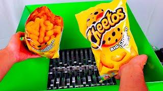 SHREDDING CHEETOS   Satisfying ASMR Shredder Machine Compilation