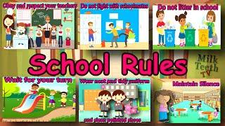 School Rules for kids  Rules of school and Classroom  How to maintain Discipline in school