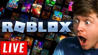 LIVE - PLAYING ROBLOX GAMES