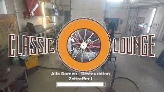 Alfa Romeo Spider Rundheck Restauration - erster Zeitraffer  CLASSIC LOUNGE LEIPZIG 