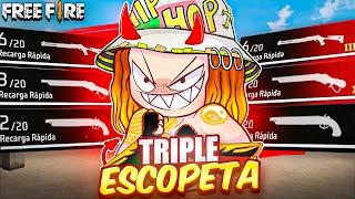 EXTREMO DESAFIO DE LA TRIPLE ESCOPETA EN FREE FIRE