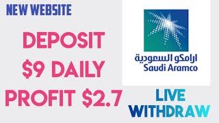 How To Make Money From Saudi-Aramco  Live Withdraw Proof  New Leggit Project 2024 