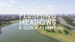 A Quick Flight at Flushing Meadows Corona Park - Queens NY - 4k Drone footage