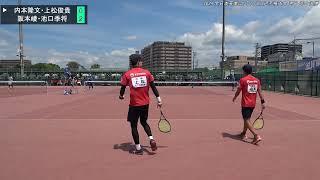 2024年 全日本実業団ソフトテニス選手権大会 男子 準々決勝 第2対戦 内本隆文・上松俊貴NTT西日本 対 阪本崚・池口季将ワタキューセイモア