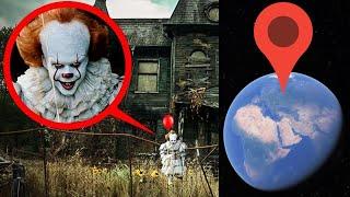 scary Pennywise on Google Earth