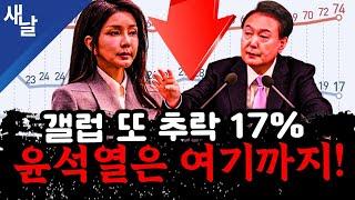 본 윤석열 거짓말 또 드러나   17% 역대 최저치 또  검찰 특활비 전액 삭감  범죄 자백 윤석열  청와대 옮겨버린 명태균 등  윤석열 김건희 고발한 안진걸 임세은