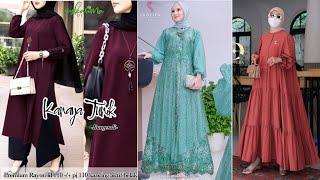 Spesial Model Long Tunik Kekinian Dan Gamis Brokat Pesta Terbaru Bisa Couple