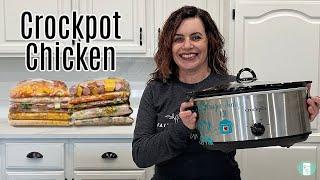 Crockpot Chicken  Tasty Freezer Meal Prep