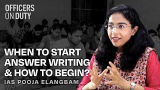 When To Start Answer Writing & How To Begin?  Saumya Pandey  IAS 2017