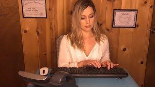 ASMR Bank Secretary Helps You Open Your Account Lots of Typing Soft Spoken