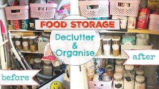 LARDERPANTRY DECLUTTER & ORGANISE  Food Storage  Before & After