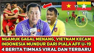 Statement Ngawur Pelatih Amatir Vietnam Usai Gagal Menang Lawan Myanmar️4 Berita Timnas Viral Baru
