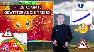 Das Wichtigste in Kürze Hitze & Gewitter kommen. Mittelfristig Warm & Wechselhaft.