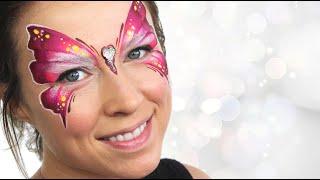 One-Stroke Butterfly Face Painting Tutorial  Ashlea Henson