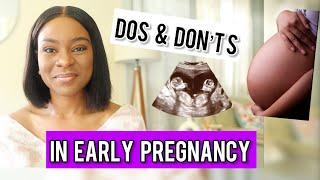 10 Things You MUST Do In Your First Trimester and 10 Things To Avoid  Early Pregnancy. IMPORTANT