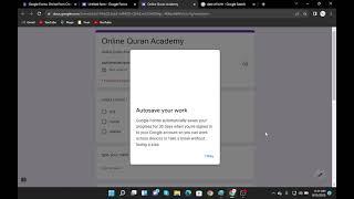 How to Creat Google form_For Online Quran Academy_urdu_Hindi