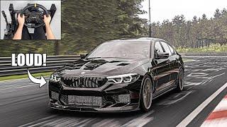 BMW M5 F90 Nurburgring Nordschleife  Forza Motorsport  Steering Wheel Gameplay