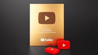 My Golden Play Button Award  