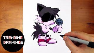 How To Draw FNF Soul Tails EXE