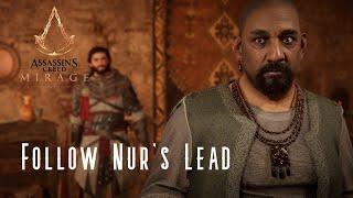 Follow Nurs Lead Assassin’s Creed Mirage Walkthrough  Infiltrate Khurasan Gate Guardhouse