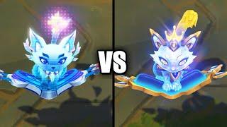 Cyber Cat Yuumi vs Prestige Cyber Cat Yuumi Skins Comparison League of Legends