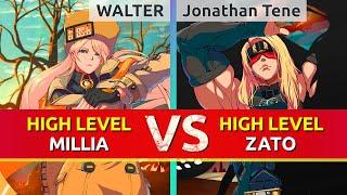 GGST ▰ WALTER Millia vs Jonathan Tene Zato-1. High Level Gameplay