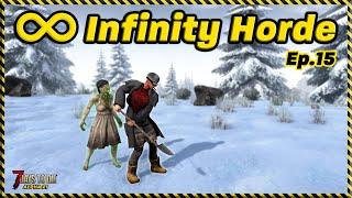 Infinity Horde Ep.15 - Snow AMBUSH 7 Days to Die