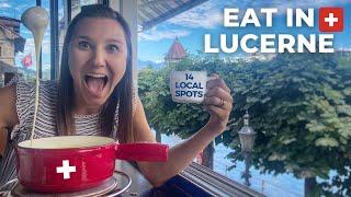 Lucerne Food Tour  Where to Eat In Lucerne Switzerland  Swiss Fondue Chocolate Cheese & More