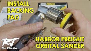 How To InstallRemove Backing Pad On Harbor Freight 2 Orbital Sander