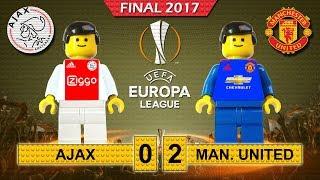 Europa League Final 2017 • Ajax vs Manchester United • goal highlights Lego Football film