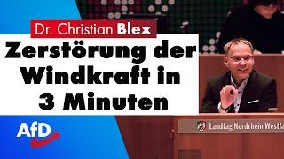 Zerstörung der Windkraft in 3 Minuten  Dr. Christian Blex AfD