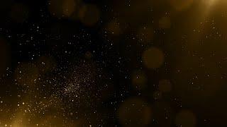 Golden Dust Particles Animation Background video  4K Gold Dust