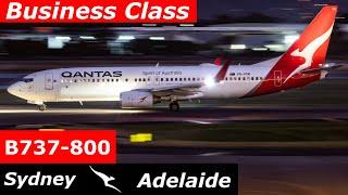 Qantas B737-800 Business Class Sydney to Adelaide Trip Report