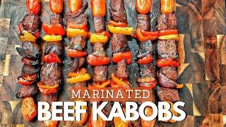 Easy Marinated Beef Kabobs  Grilling Beef Kabobs