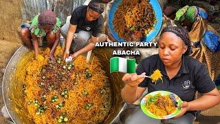 AFRICAN VILLAGE LIFE  HOW TO MAKE AUTHENTIC ABACHA  AFRICAN SALAD  FOR PARTYLUNCH  Danica Kosy