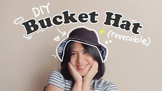 Bisa Pakai Ukuran Sendiri Juga  DIY Reversible Bucket Hat - Tutorial Jahit Mudah