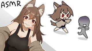 【 asmr 】 Wolf girl hunts you down and takes you home  mama voice   roleplay 