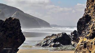 Relaxing Beautiful Scenery and Sounds of Cornwall - Beautiful Dramatic Beach