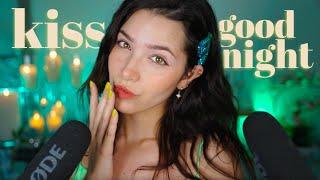 4K ASMR Kisses Goodnight for you with hand movements