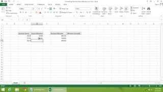 Excel  2013 Tutorial - How to Convert Decimal Hours Minutes to a Standard Time