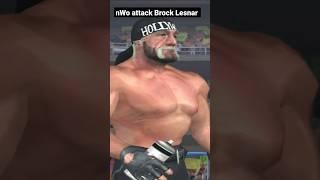 nWo attack Brock Lesnar WWE SmackDown Shut Your Mouth #wwe #brocklesnar #hulkhogan #nwo