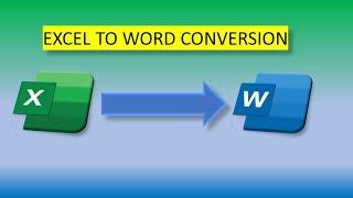 How to convert an Excel document into Word document How to copy table from excel to Word