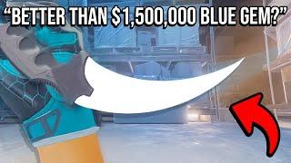 my knife is better than $1500000 blue gem