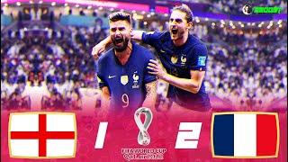 England 1-2 France - World Cup 2022 - Girouds Header Wins It - Extended Highlights - EC - FHD