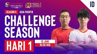  ID AP Mobile Legends Bang Bang  Snapdragon Mobile Challenge Season  Season ke-5 Hari ke 1