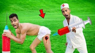 Must Watch New Special Funny Video 2023 New Doctor Comedy Injection Funny Video Cartoon Video Ep 140