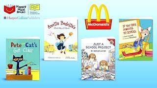 2017 McDONALDS HAPPY MEAL TOYS BOOKS BACK TO SCHOOL NEXT DESPICABLE ME 3 EMOJI MOVIE SEPTEMBER USA